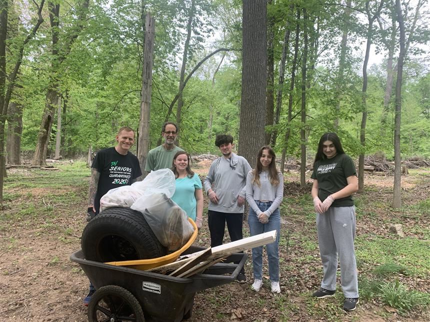 Environmental cleanup; photo credit: Abby Kosch